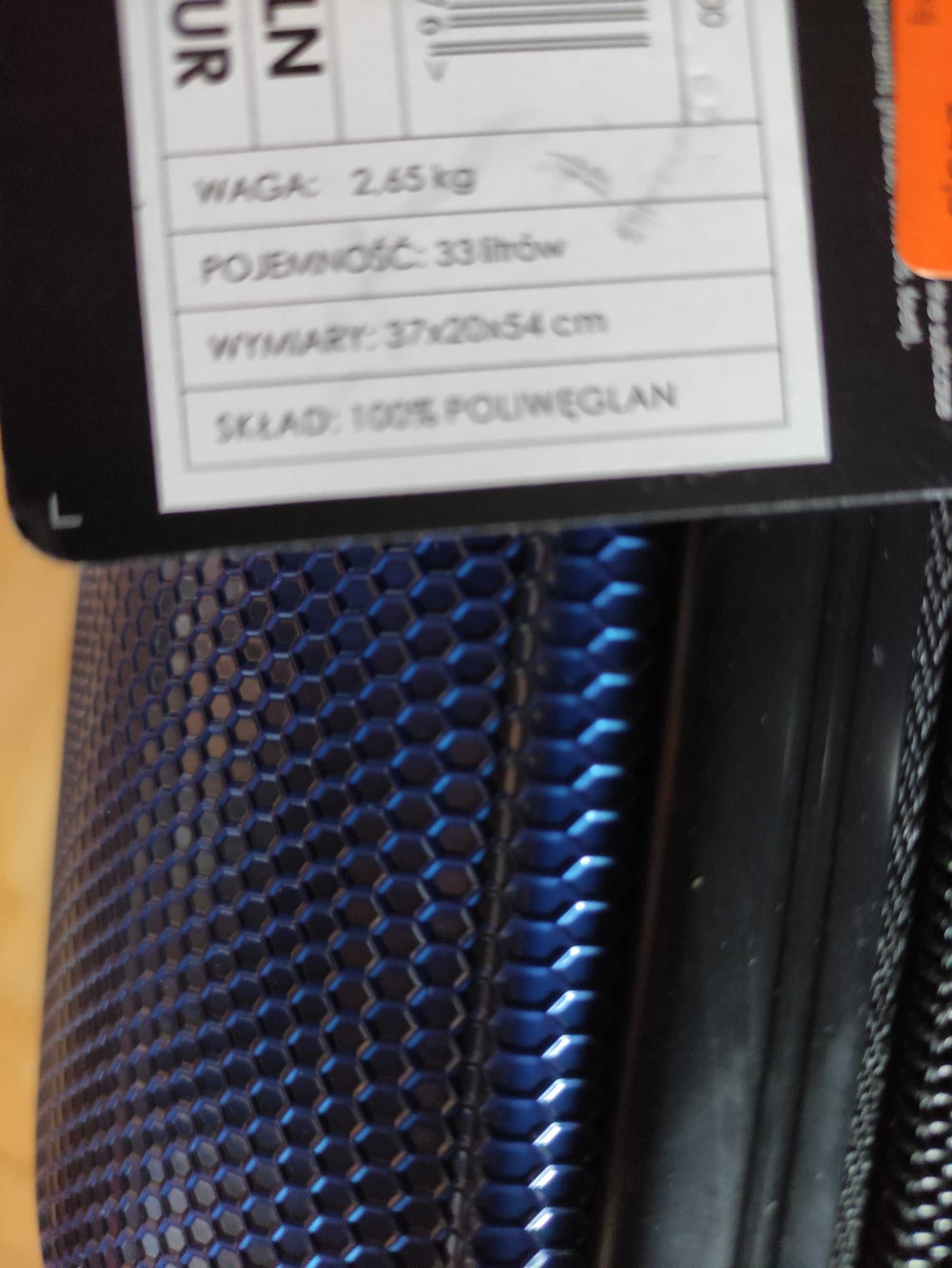 walizka kabinowa poliwęglan z TSA - nowa