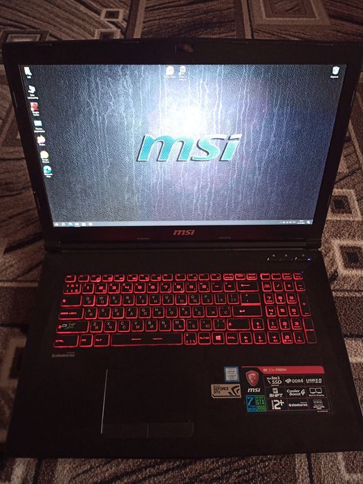 MSI GL72M як Asus Rog gl703vd