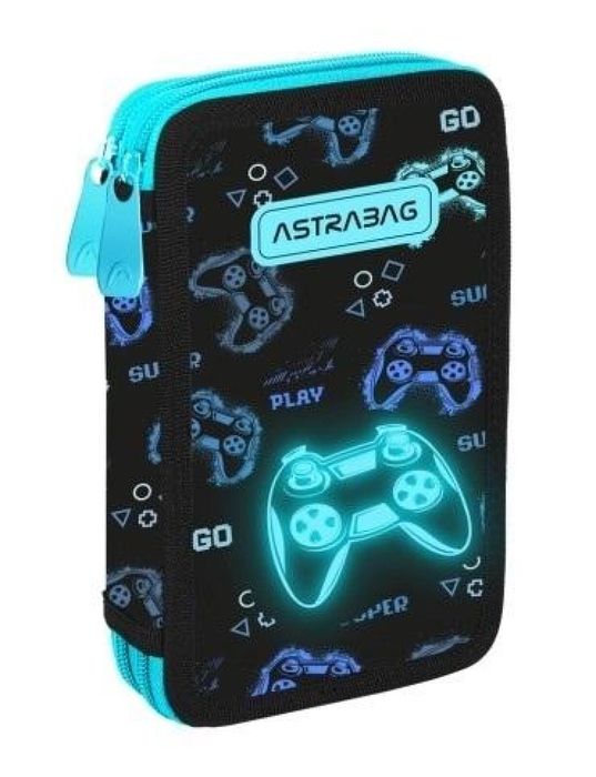 Piórnik podwójny bez wyp Astrabag Go Playing ASTRA ASTRA papiernicze