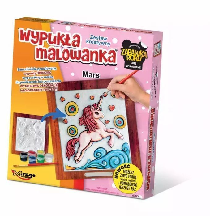 Zestaw kreatywny. Wypukła malowanka. Jednorożec Mars. Mirage
