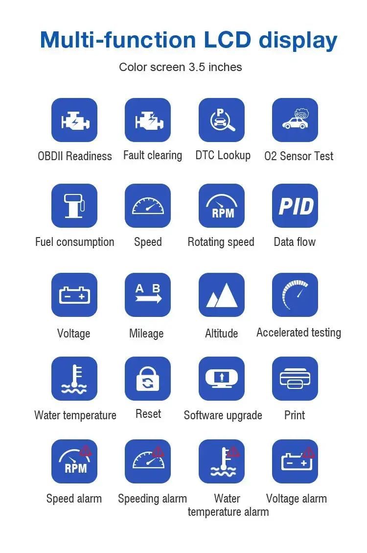 Бортовой компьютер OBD2 Konnwei KW206 БК борт компютер обд2