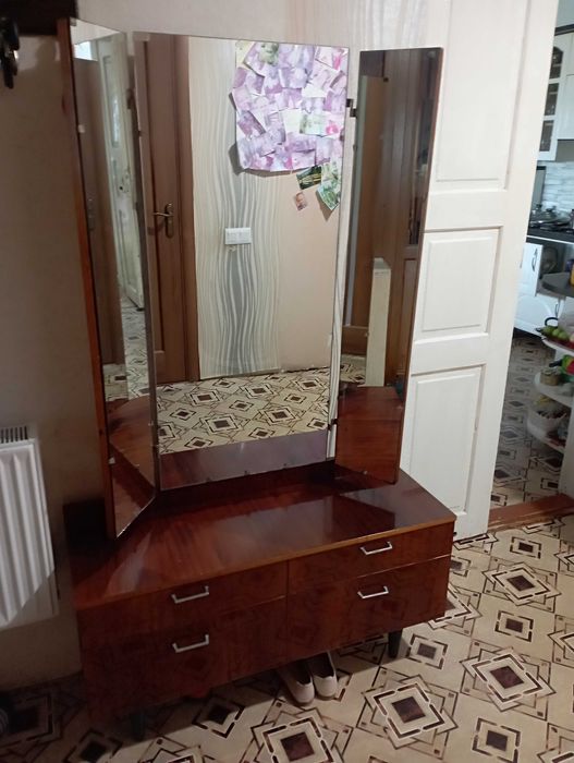 Дзеркало потрійне трюмо часів ссср тройне трельяж с зеркалом ссср