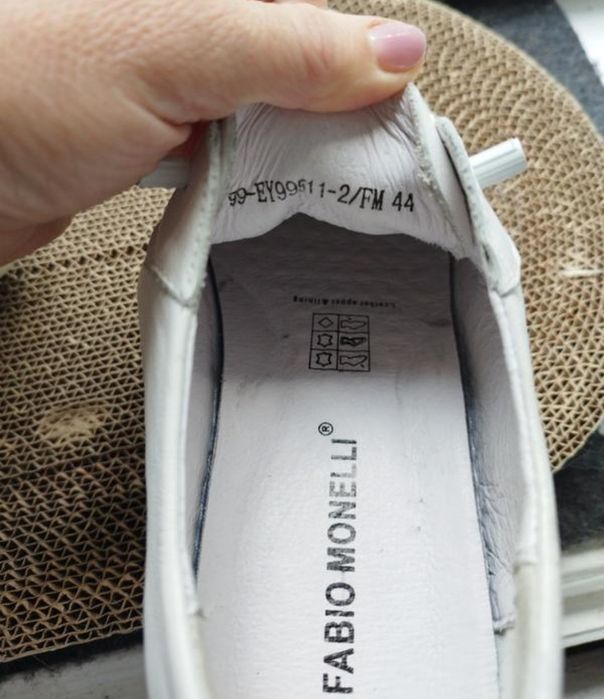 Белые кожаные мокасины/ кроссовки/ чоловічі білі шкіряні кросівки