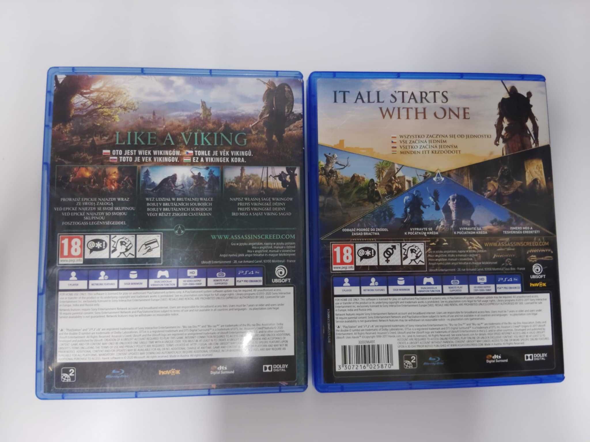 Assassins Creed Valhalla PS4 + Assassins Creed Origins PS4
