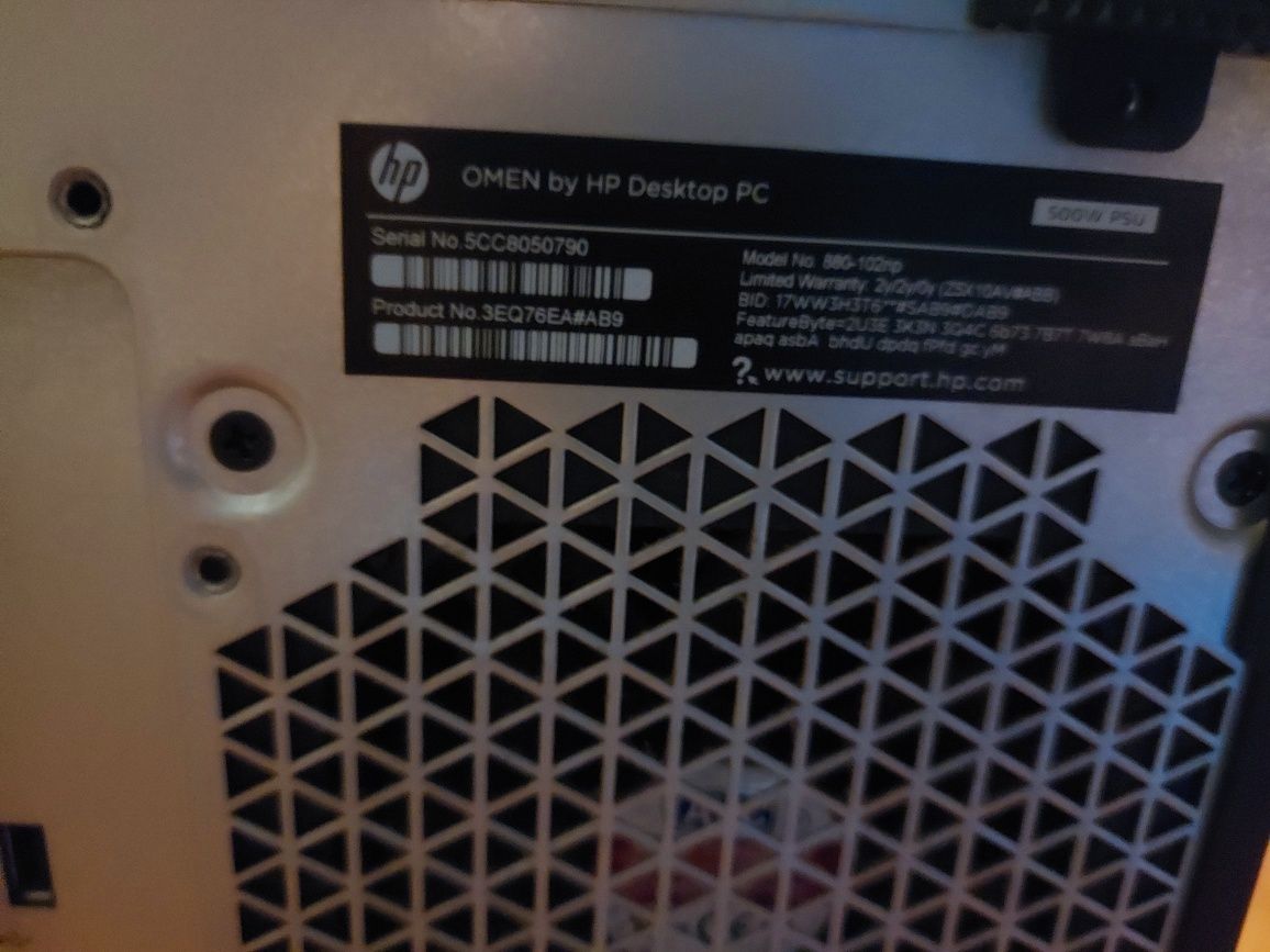 Torre Gaming HP Omen 880-102np  URGENTE