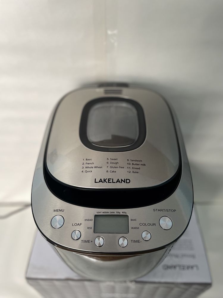 Хлібопічка автоматична цифрова Lakeland (12 програм, 550 Вт, Англія)