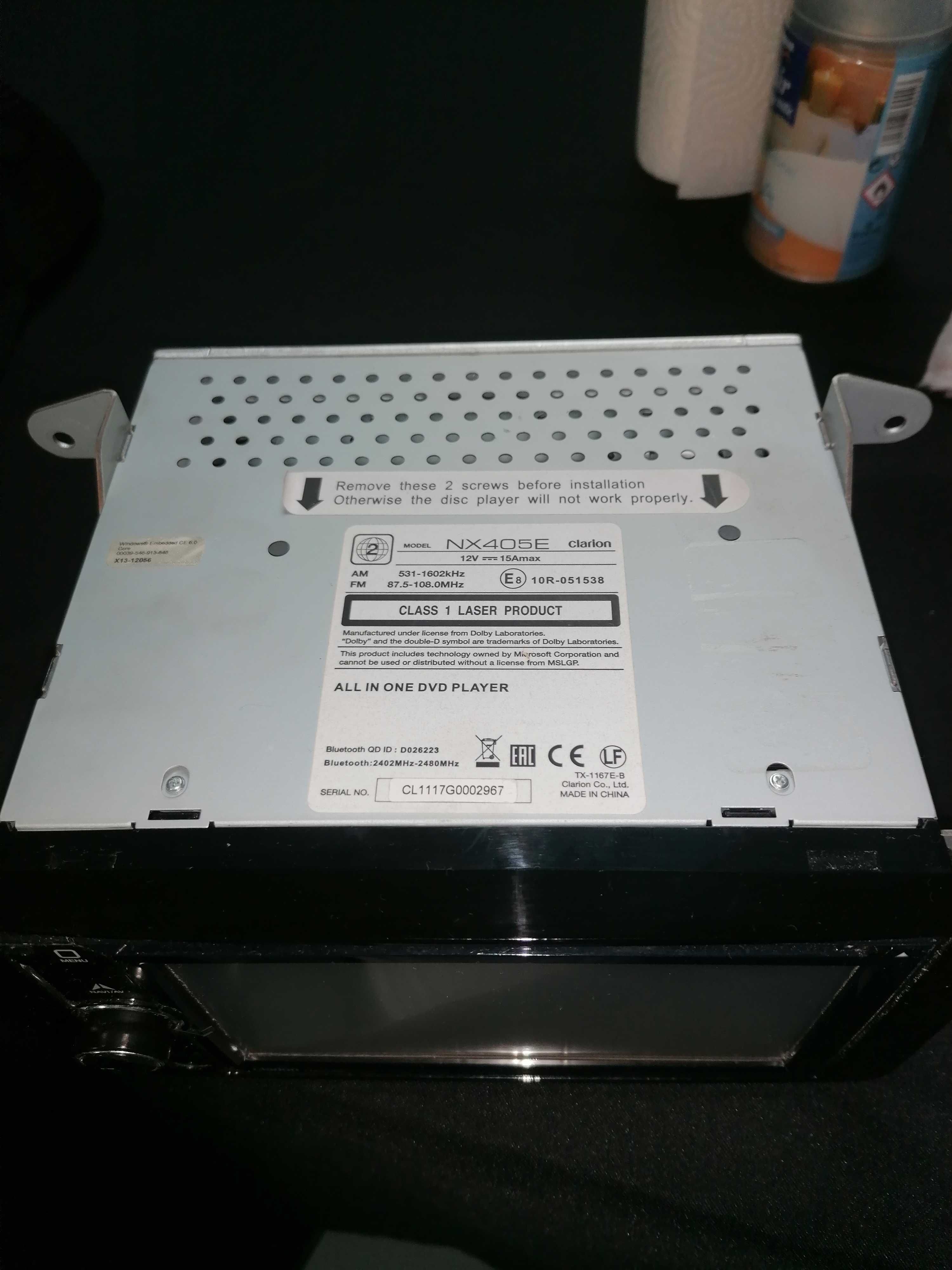 Rádio automotivo Clarion NX405E para Mitsubishi ASX