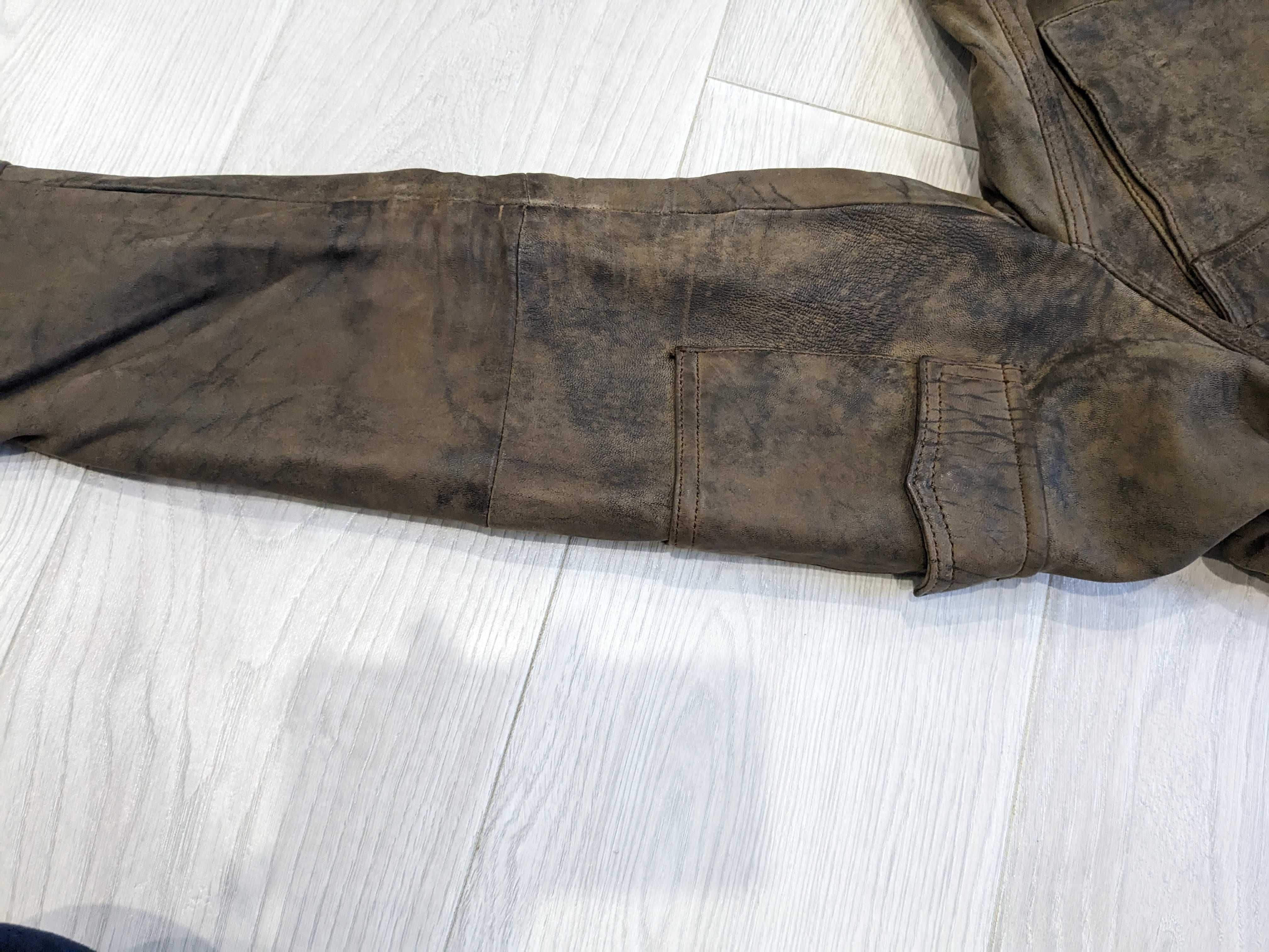 Нова шкіряна куртка Massimo Duti Іспанія