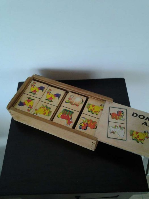 Jogo dominó vintage animais Item