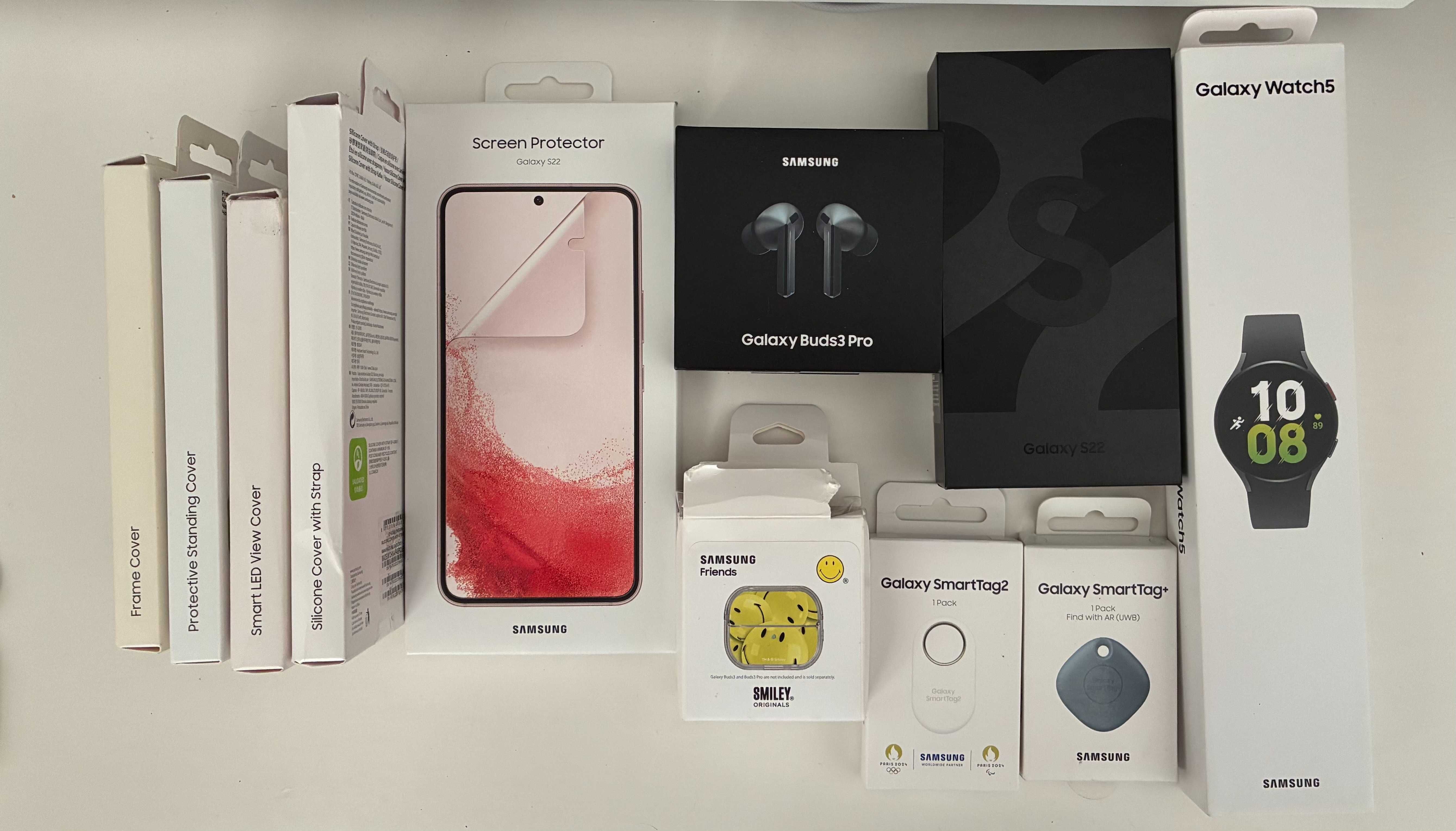 Pack Samsung Original – Galaxy S22 256GB, Watch5 4G, Buds2 Pro + Acess