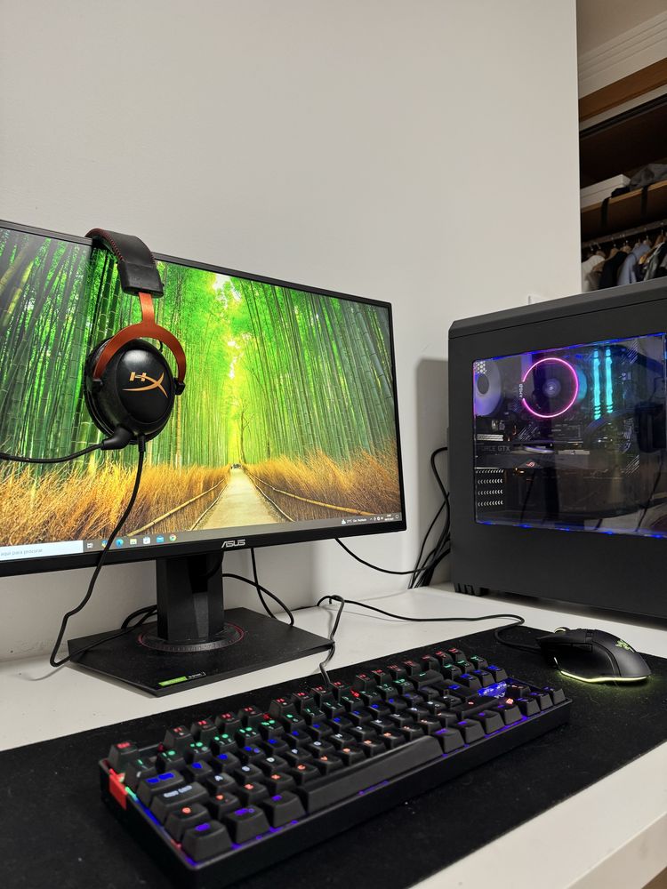 Torre gaming (c/monitor, teclado, rato)