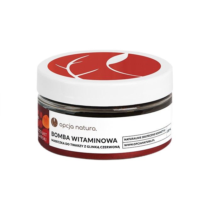Opcja Natura  maseczka do twarzy z glinką czerwoną 100ml