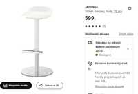 2 krzesła barowe ikea JANINGE