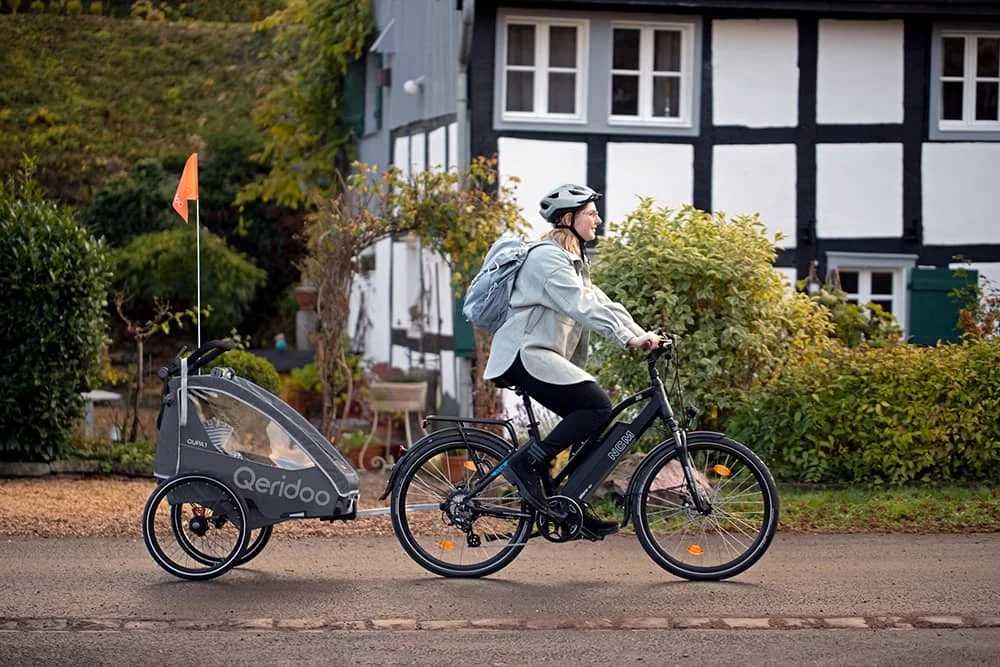 Qeridoo QUPA 2 gray przyczepka rowerowa wózek spacerowy wysyłka 24h