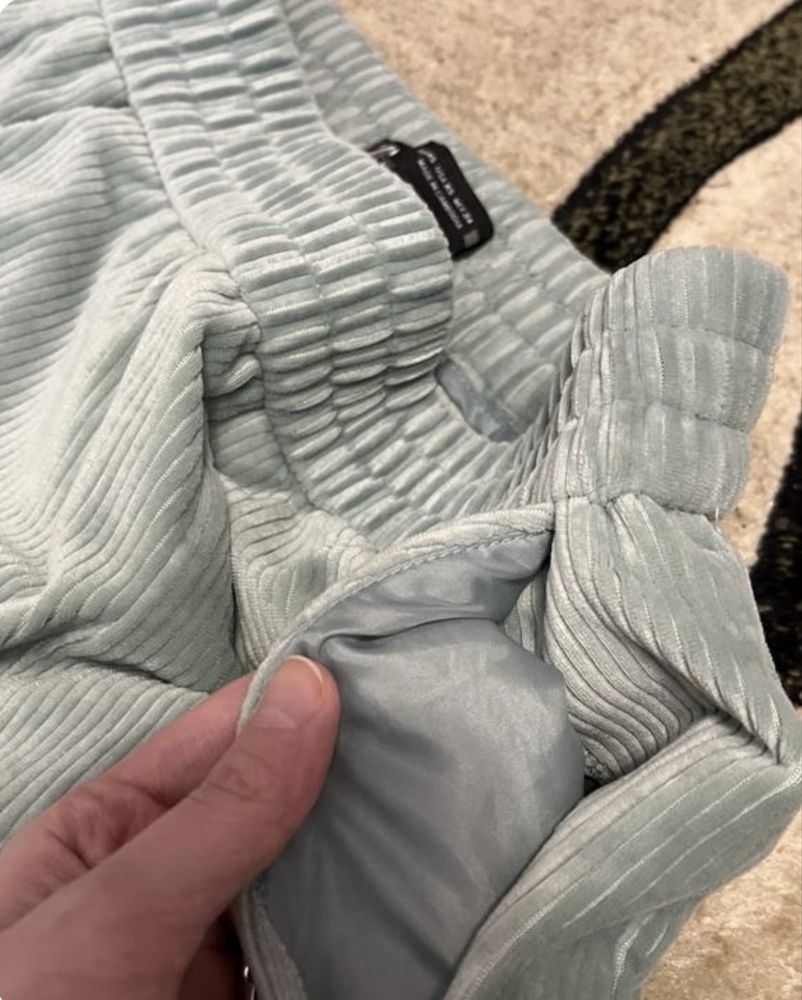 Плюшеві довгі штани zara зара