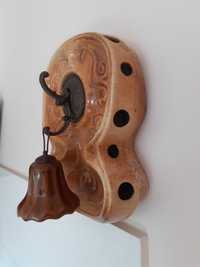 Stary ceramiczny gong -dzwonek PRL-u Mirostowice
