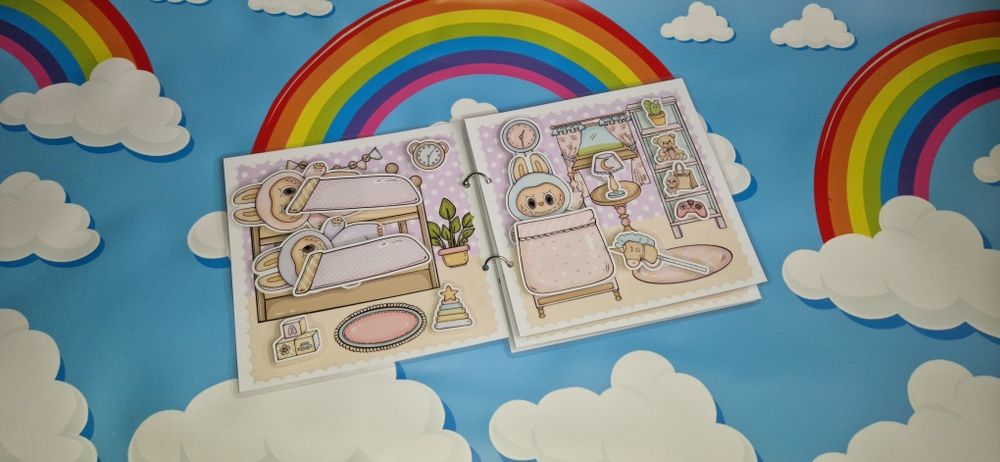 Гра книжка на липучках Лабубу