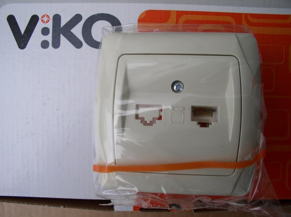 rj 45 розетка компьютерная VIKO новая