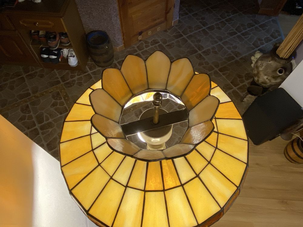 Lampa Tiffany, lampa stojąca, antyk