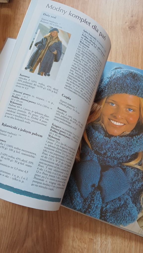 Wzory szydełkowe czapki, szale, rękawiczki