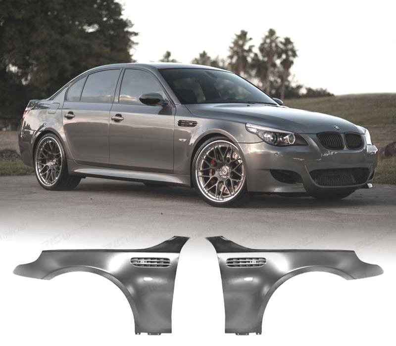 KIT DE 2 GUARDA-LAMAS BMW E60 E61 LOOK M5 DIREITA ESQUERDA