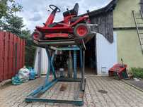 Podnośnik samochodowy nożycowy,,380 v.mobilny,hydrauliczny