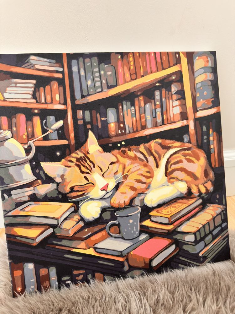 Картина «Пухнастий книголюб»