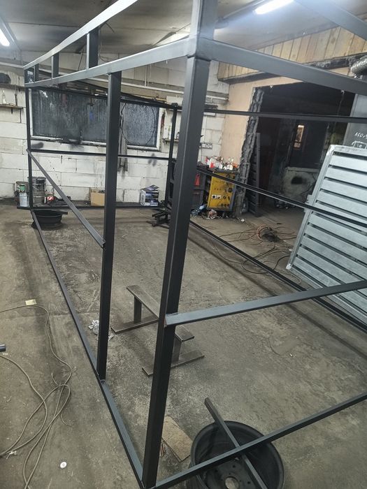 Rama, stelaż konstrukcja boksu dla psa 4x2