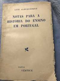 Notas para a História do Ensino em Portugal