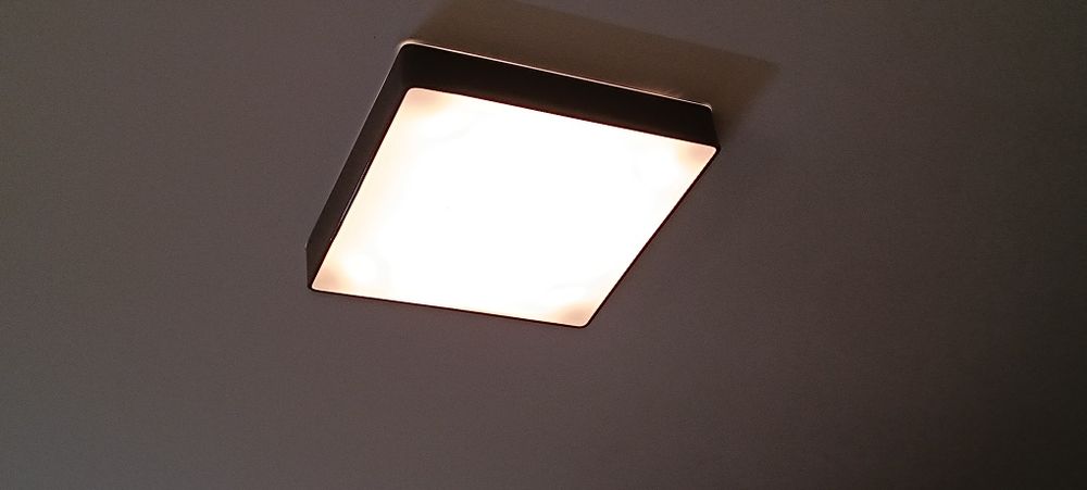 Plafon Ontario 1575  argon 45x45 szary lampa sufitowa