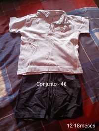 Roupa menino entre 1/3 anos