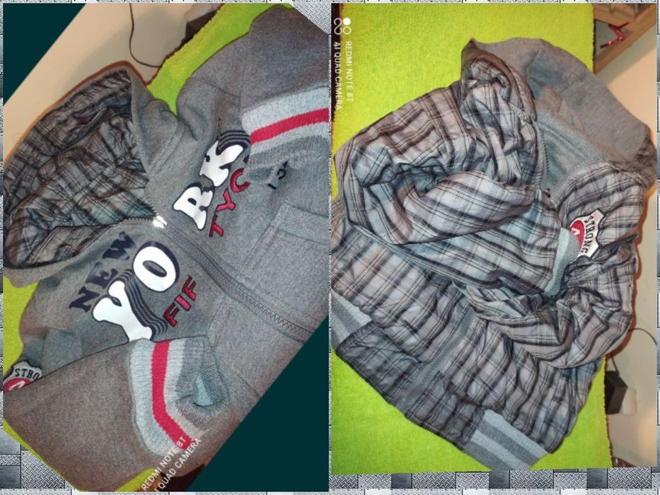Kurtka , bluza chłopięca dwustronna r.86