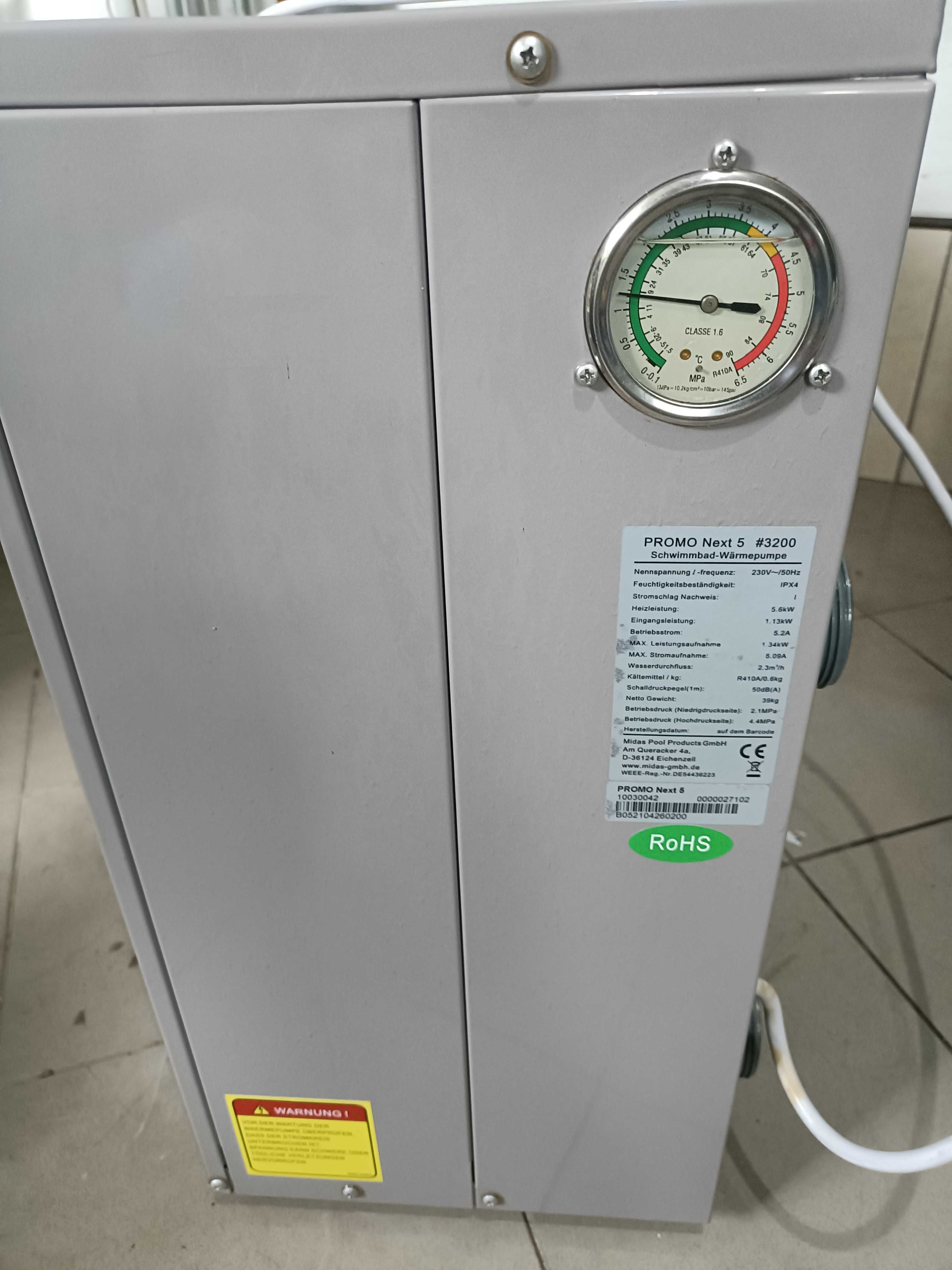 Basen stelażowy Bestway 4,12m x 2,01m z pompą ciepła 5,6 KW.
