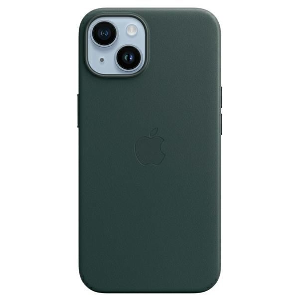 Etui Skórzane Apple MagSafe Zielony | iPhone 14 Plus / 15 Plus 6,7"