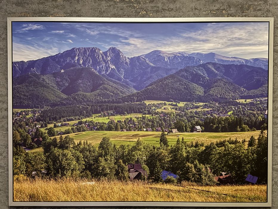 Obraz gór giewont w ramie 140x100