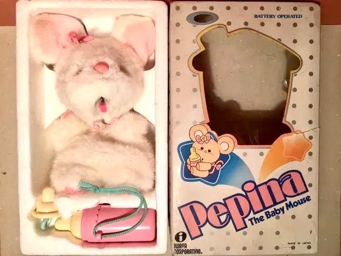 THE BABY MOUSE a funcionar - Iwaya 1980 - mexe orelhas e nariz