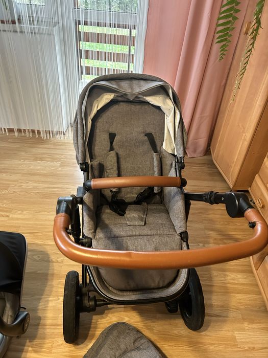Wozek kinderkraft 3w1 szary
