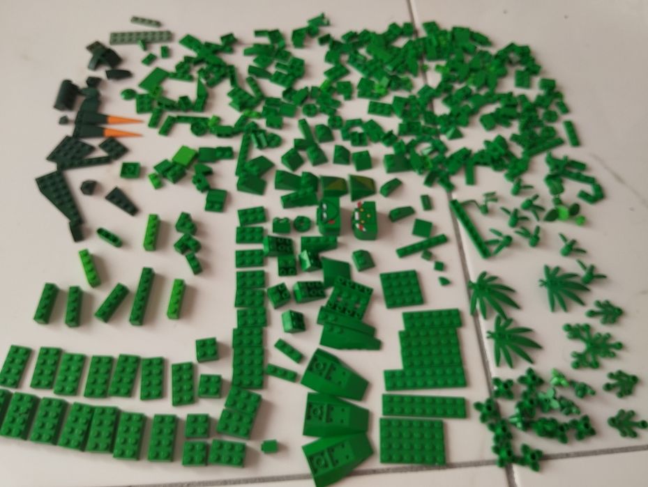 LEGO peças original cor verde