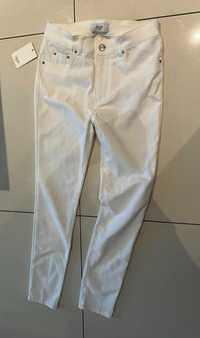 Celine spodnie biel cygaretki klasyka
