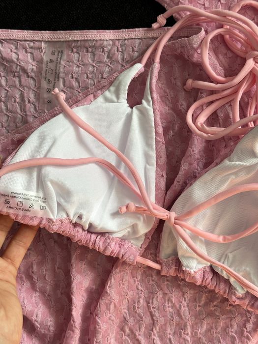 Жіночий купальник, рожевий купальник, пляжний одяг