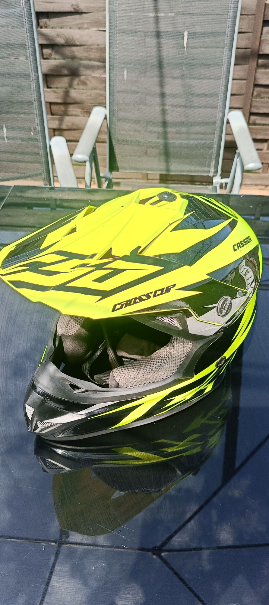 Kask cross enduro CASSIDA + GOOGLE
