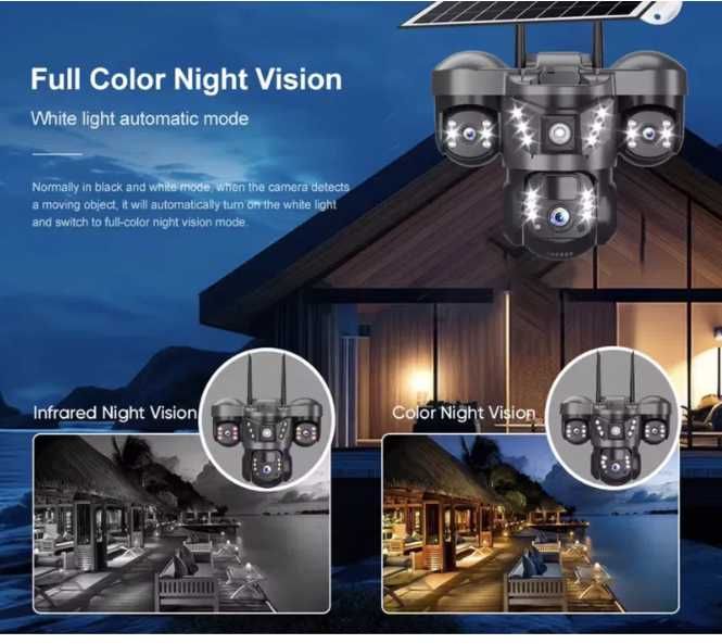 Автономна відеокамера 4G 15мр PTZ V380Pro