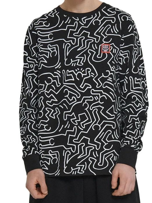 CROPP Keith Haring bluza longsleeve S M streetart streetwear art NOWA