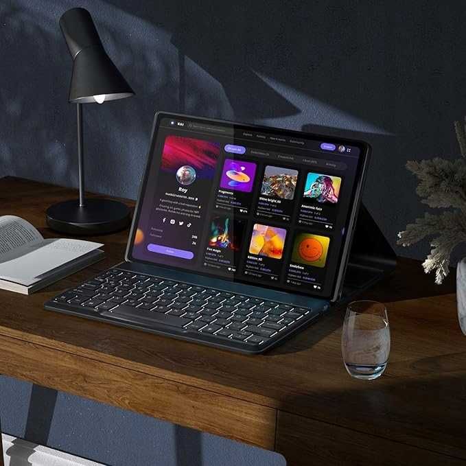 DoohowCase etui klawiatura LED RGB bluetooth do Lenovo Tab M10 HD 2gen