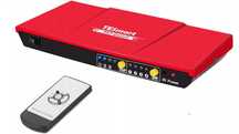 Przełącznik KVM switch 1080P 60Hz HDCP 1.3 4x1 HDMI czerwony
