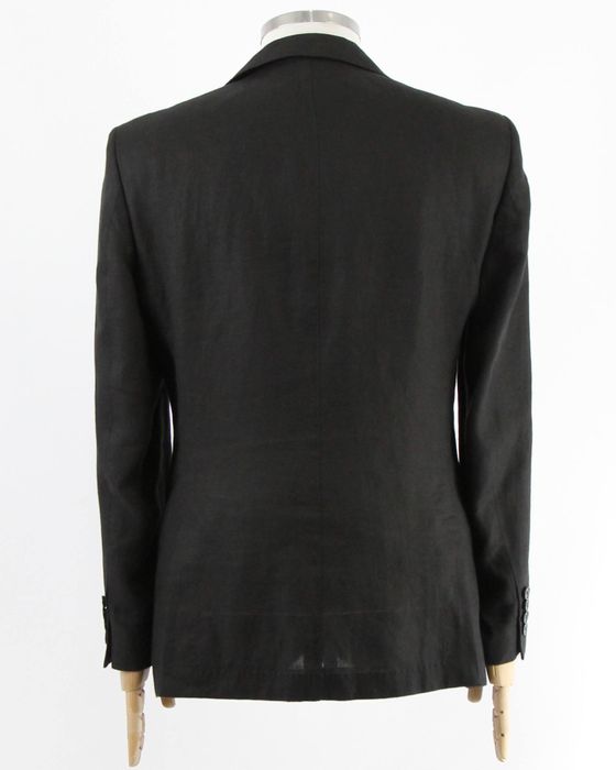 HUGO BOSS чоловічий чорний піджак з льону, лляний. Оригінал. (М)