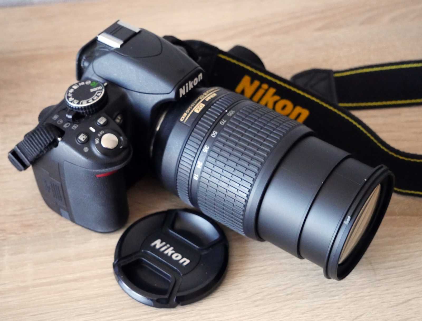 Lustrzanka Nikon D3100 z ob. 18-105 super stan