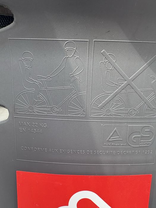 Fotelik rowerowy Hamax Smiley bdb stan