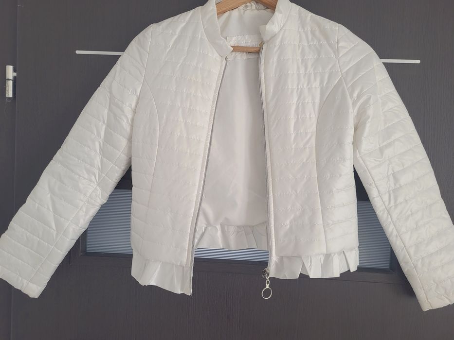 sukienka komunia, kurtka, bolerko, wianek, MK Maryla Elza 137cm