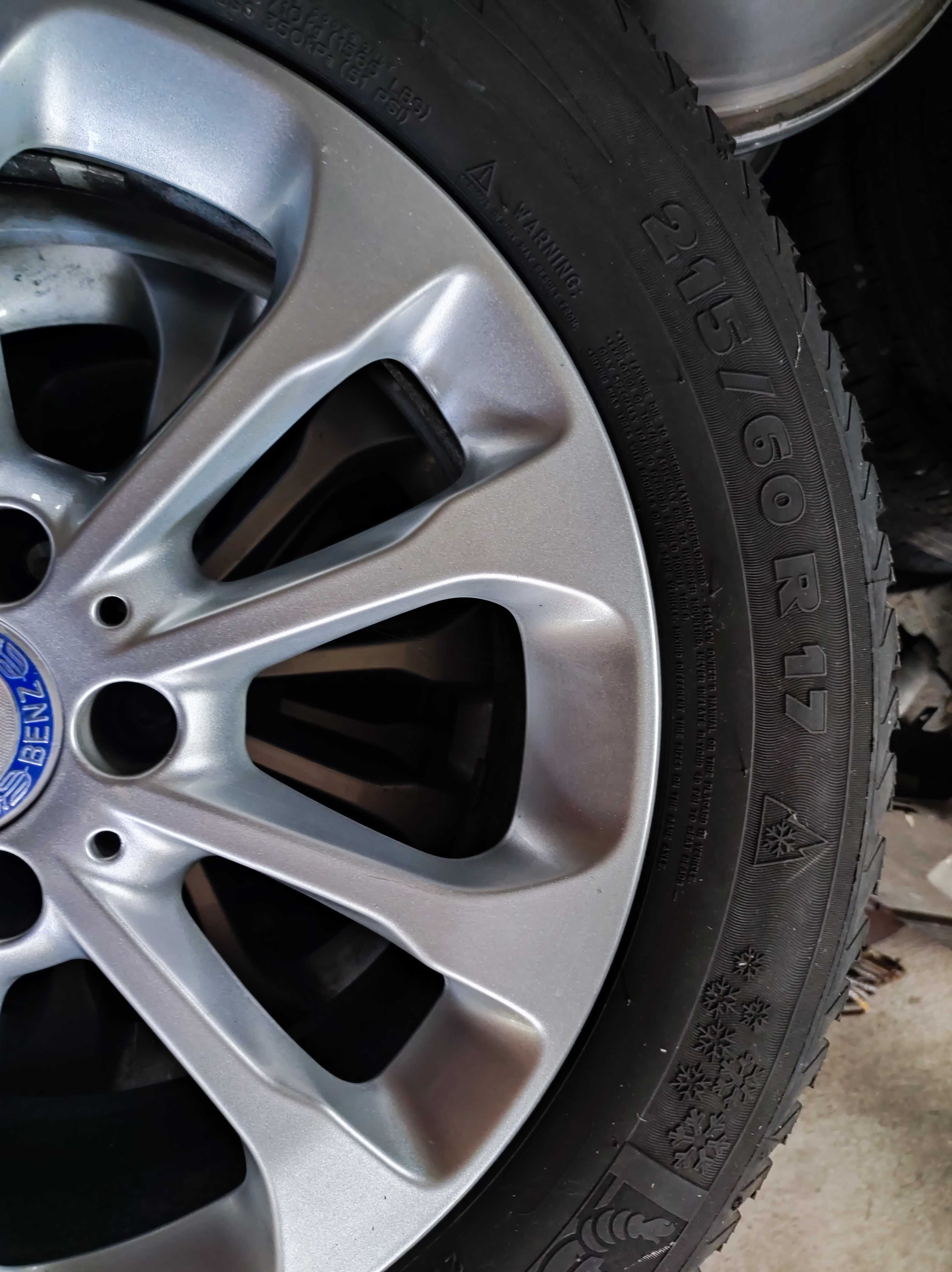 Alu felgi 17 z oponami zima Mercedes audi 5x112rozstaw.